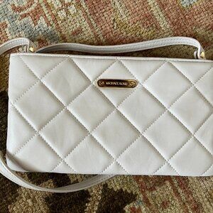 Michael Kors Off White Clutch/Shoulder Strap Purse